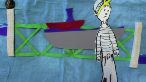 Cut-Out-Animation im alten Schiffshebewerk - Trickfilmwerkstatt